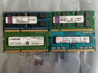 12 Gb. SODIMM RAM fra Crucial, SK Hynix og Kinston