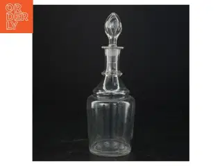Glasdekoration med prop (str. 26 x 9 cm)