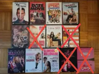 DVD'er: Komedie, romantik og drama