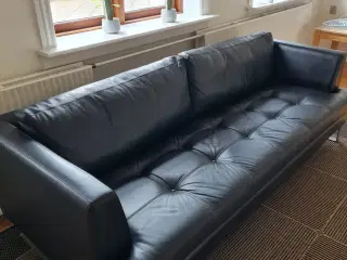 Scala sofa sort l�æder