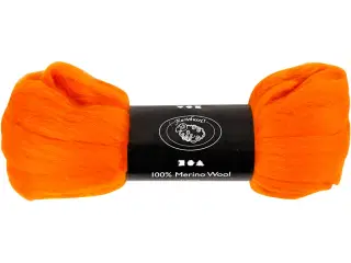 Luksus Merinould 21 my - Orange 100g til Kreative Projekter