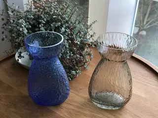 Gl. hyacintglas med krakeleret mønster - Holmegaar