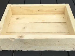 Træ kasse / bakke 60 kr.  33,9 x 27,1