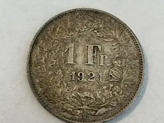 1 Franc Switzerland 1921
