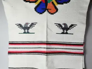 ⭐️· Vintage mexicansk tæppeponcho med unikt design