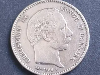 1 kr 1898 i sølv.