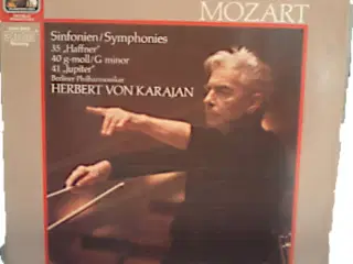 Mozart 3 symfonier, von Karajan & Berliner, vinyl
