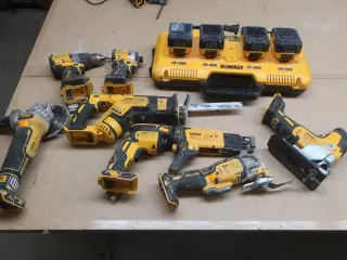 7 stk. elværktøj DEWALT