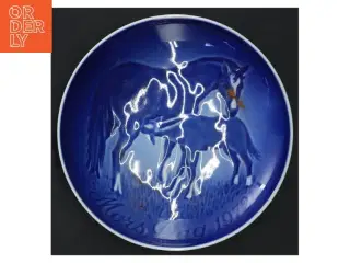 Porcelænsfad Mors Dag 1979 fra Bing & Grøndahl (str. Ø 15 cm)