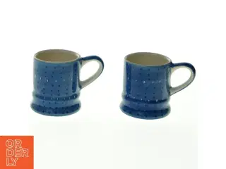 Blå keramikkrus fra Whittard (str. H. 6 cm. ø. 6 cm)