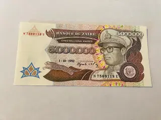 5000000 Zaires Zaire 1992
