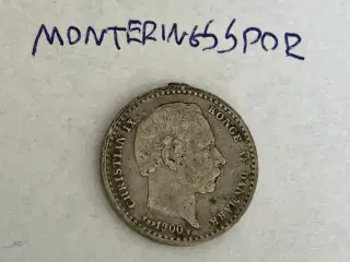 25 Øre 1900 - Monteringsspor