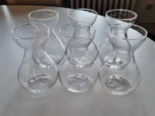 Hyacintglas i klar glas 14cm.