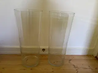 2 x gulvvaser i glas 