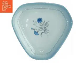 Trekantet serveringsfad fra Bing Og Grøndahl (str. Diameter 23,5 cm)