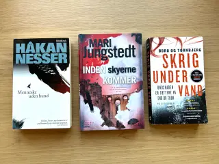 3 spændende krimier – 50 kr. pr. stk.