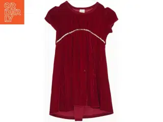 Rød velourkjole / julekjole med pailletter fra Friends (str. 98)