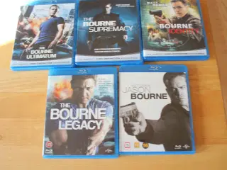 Jason Bourne samling blu-ray, action