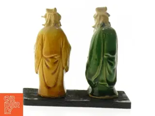 Keramiske figurer af to vise mænd (str. 9 cm)