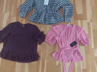 Alle 3 bluser for 100 kr.