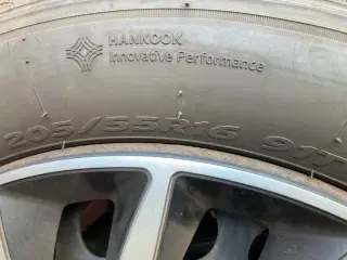 Vinterdæk 205/55 R16 på stålfælge til Opel