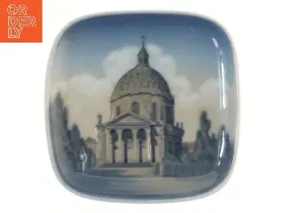 askebæger/  med Marmorkirken motiv fra Royal Copenhagen (str. 13x13 cm)