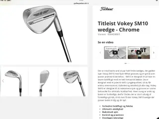 Nye Titleist SM10 wedges 54˚ og 58˚ 