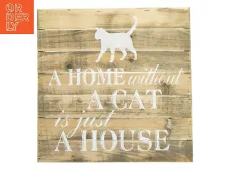 Vægskilt med kattemotiv fra Lafinesse (str. 35,5x35,5 cm)