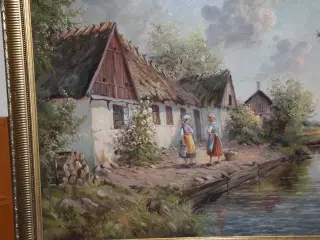 Oliemaleri af Kjeld Krautwald