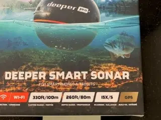Deeper Smart Sonar pro+ der finder fisk (ekkolod)