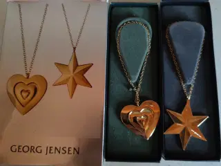 Georg Jensen Golden Christmas Hjerte og Stjerne 