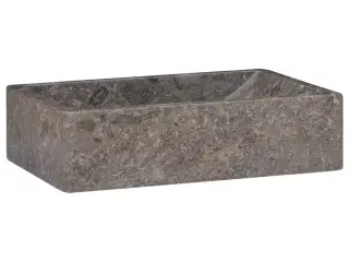 Håndvask 45x30x12 cm marmor grå højglans