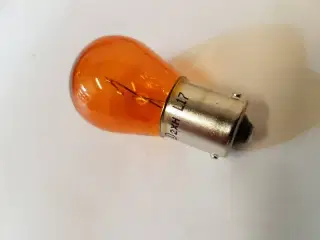 Pære 12v 21w Gul til blinklys v/klar glas