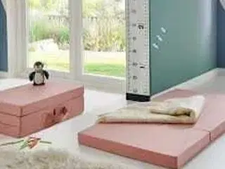 Sleepy 3-delt foldemadras - junior 125x150x10 cm Pink
