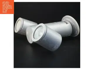 Loftslampe (inde/ude) med tre spots (2 stk) (str. 19 cm)