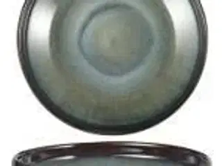 8 stk. Skål på fod stentøj mint 210 mm Rustik