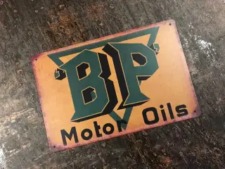 Retro skilte med BP