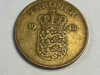 2 kroner 1948 Danmark