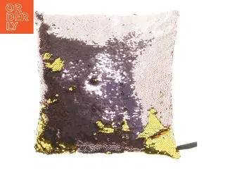 Pude med skinnende pallietter (str. 36x36 cm)