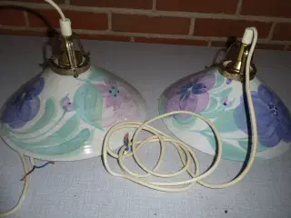 2 stk. lamper i porcelæn