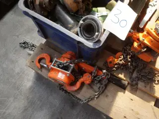 4 stk. Kædetaljer + diverse stropper