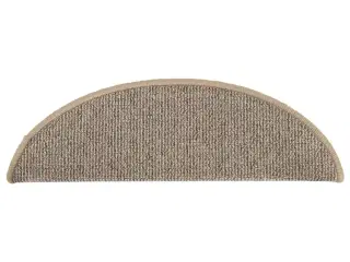 Trappemåtter 15 stk. 56x17x3 cm brun