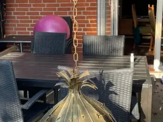 Holm Sørnsen Sofa "LØG" Lampe i syreskåret messing