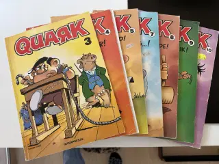 Quak tegneserier - 7 stk,
