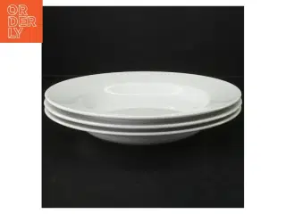 Hvide porcelænstallerkener (3 stk) fra IKEA (str. 25,5 cm)