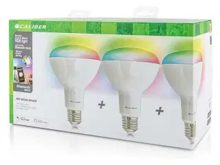 Caliber BR30 smart home 3 pack LED-pærer hvid/multi
