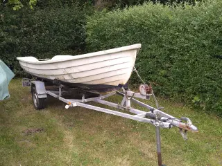 Sødygtig Strandjolle glasfiber 415cm 13-14fod