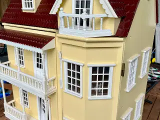 Dukkehus retro inkl møbler/interiør
