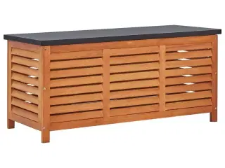 Opbevaringskasse til haven 117x50x55 cm massivt eukalyptustræ