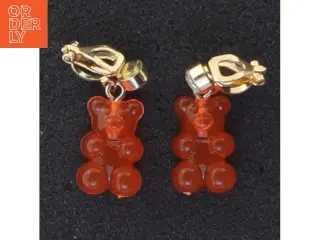 Orange gummybjørn øreringe (str. 2,9 cm)